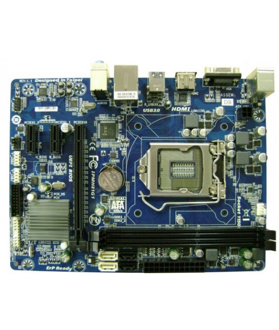 PLACA MÃE PARA COMPUTADOR 1150P PCWARE IPMH81G1 S/R HDMI 4ª GERAÇÃO USB 3.0/SATA3 (DDR3 ATÉ 16GB)